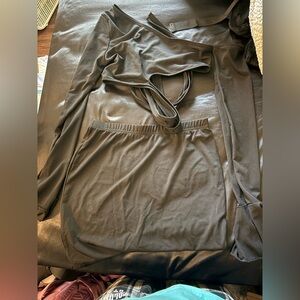 Small Black SHEIN Two Piece Skirt Set